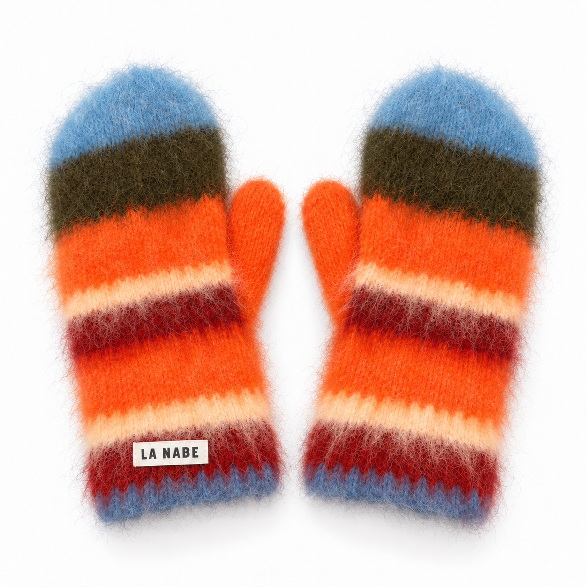 Guantes Manoplas Rayas Multicolor Pelitos