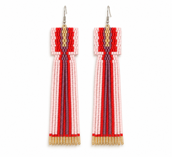Pendientes Cuentas Multicolor