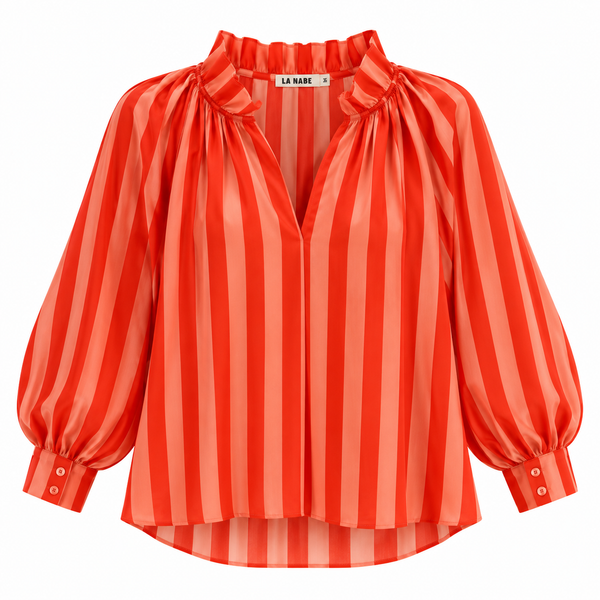 Blusa Rayas Rosa Naranja
