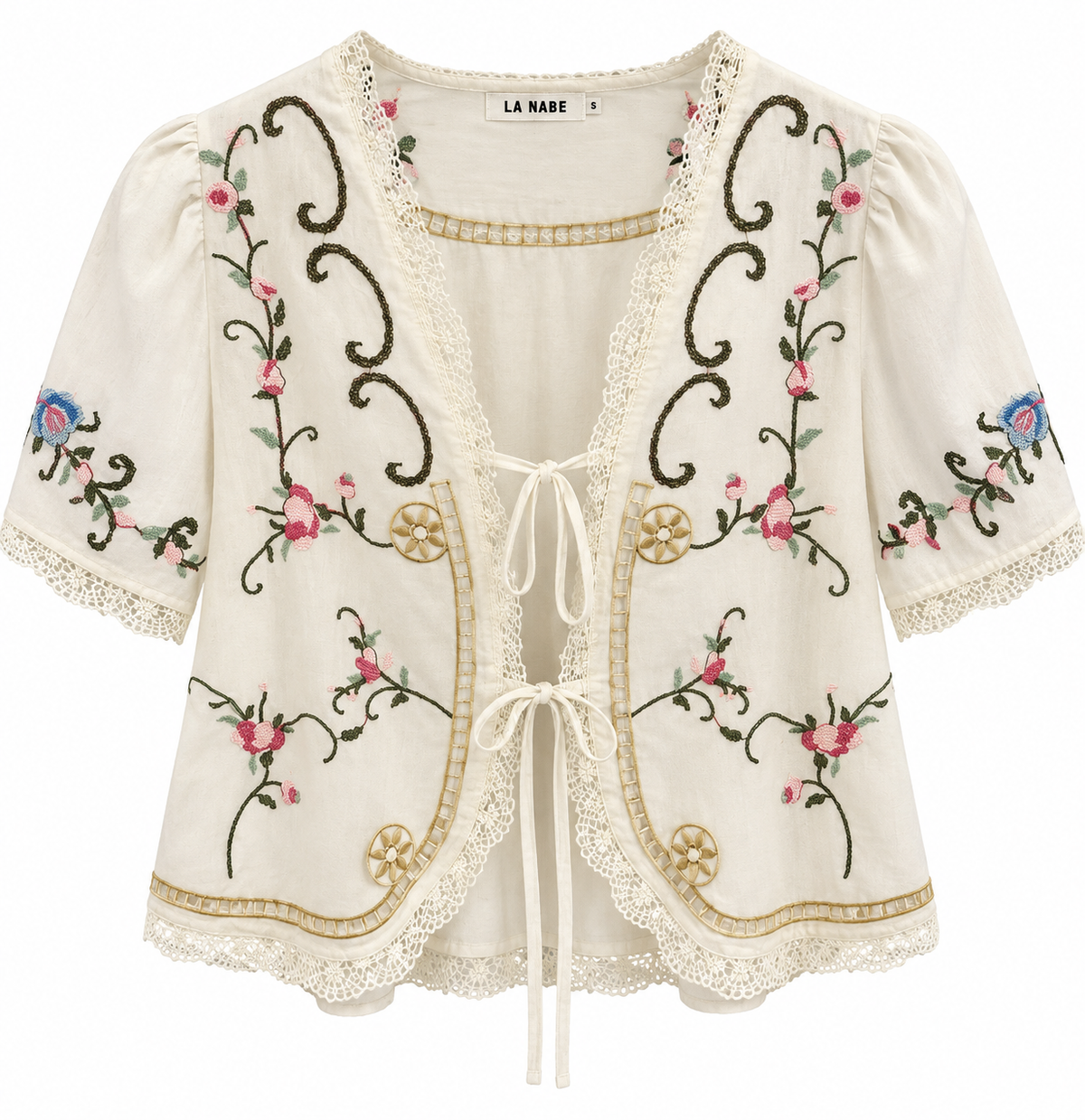 Blusa Mantel Punto de Cruz