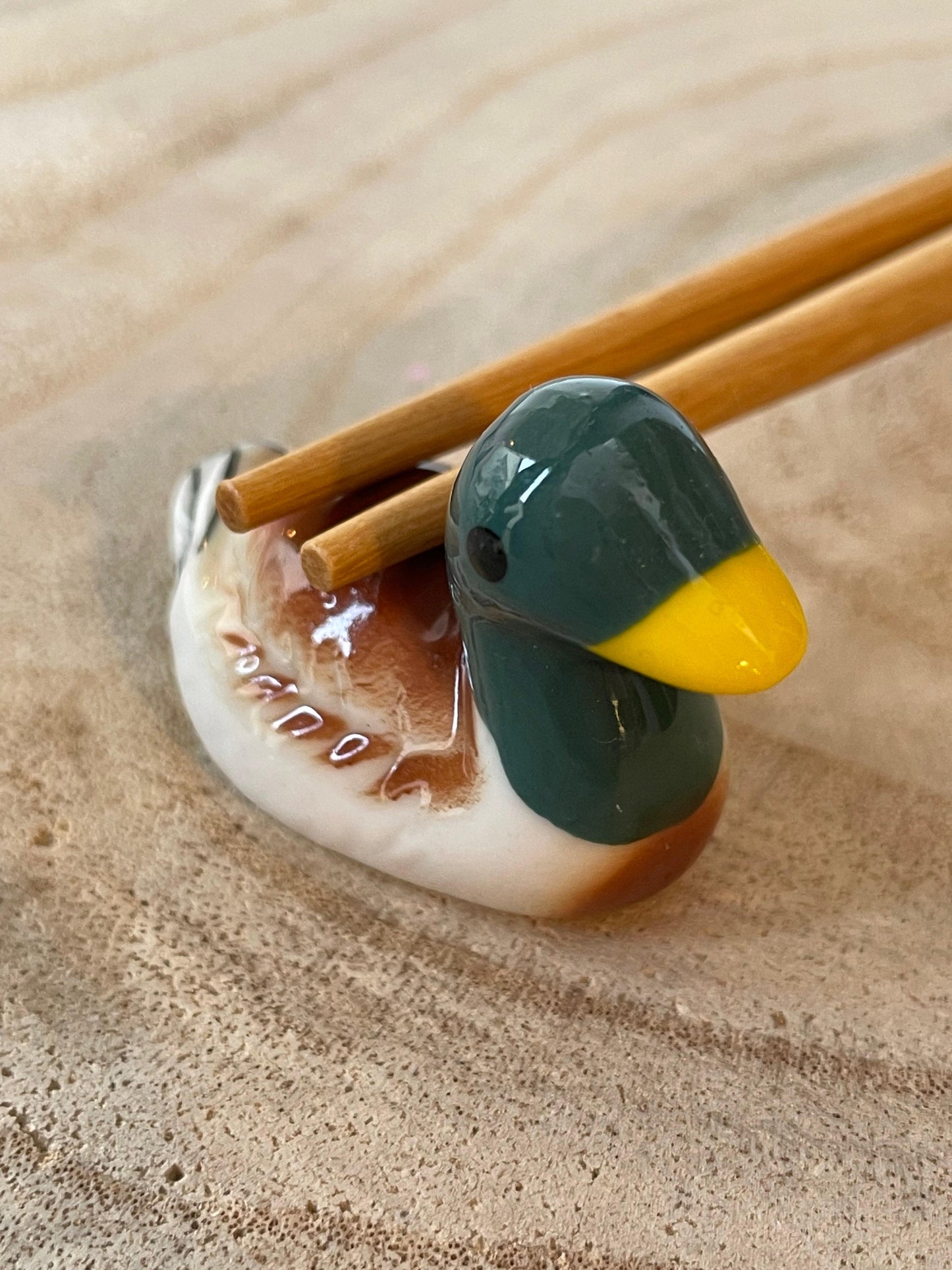 Apoyapalillos Cerámica Pato