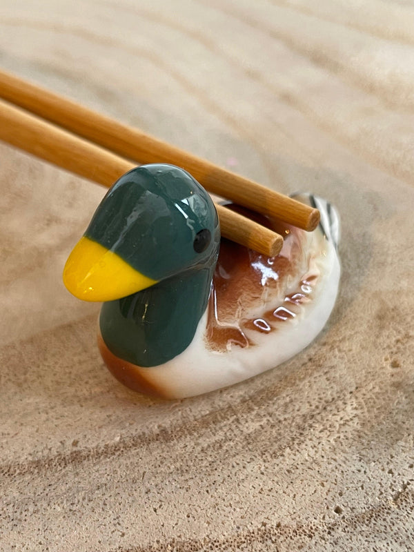 Apoyapalillos Cerámica Pato