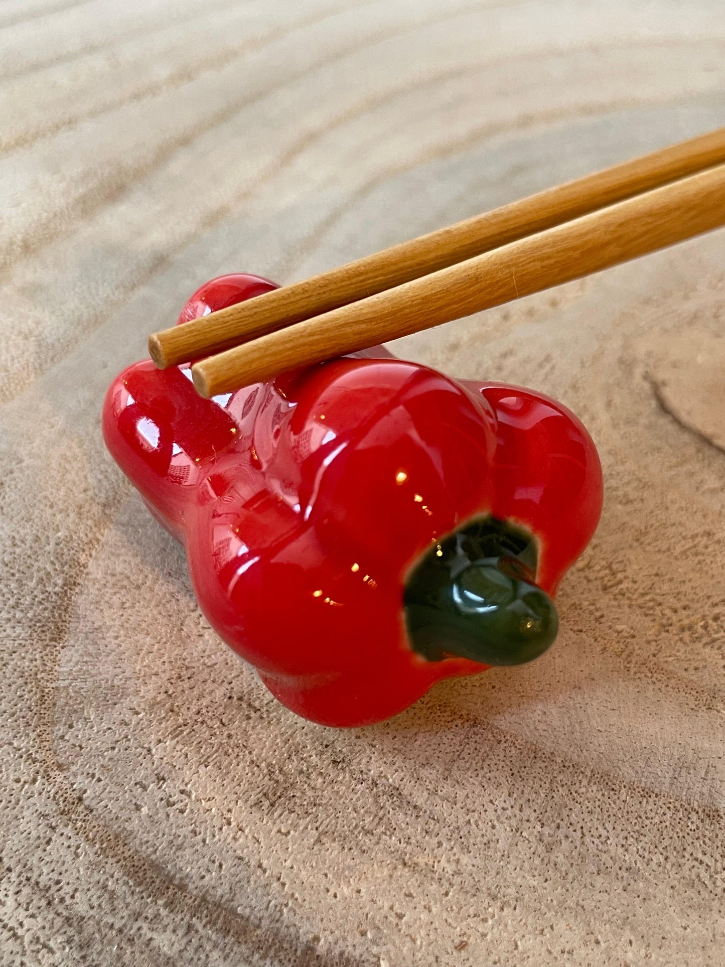 Apoyapalillos Cerámica Pimiento Rojo