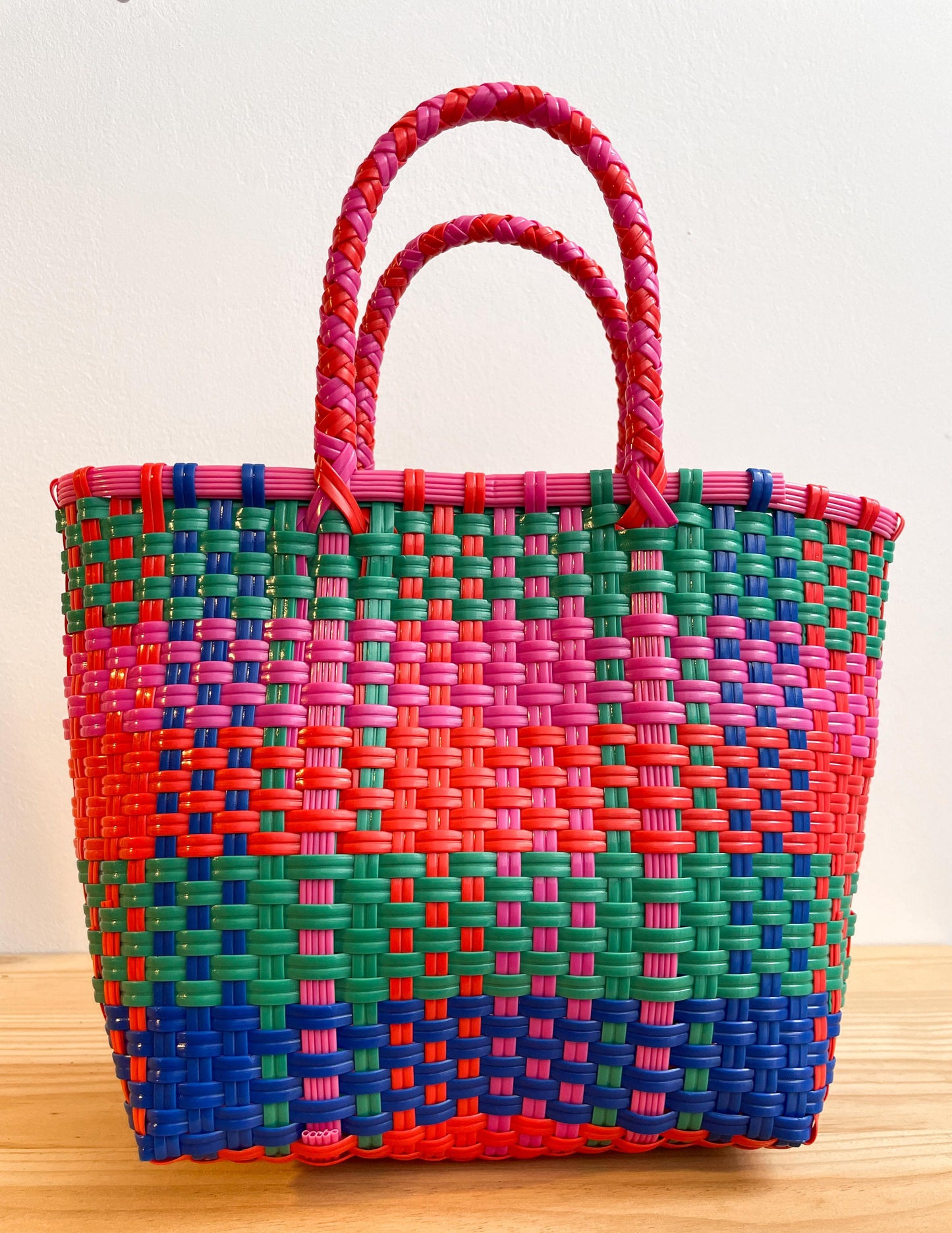 Bolso Plástico Mini Verde Rosa Azul