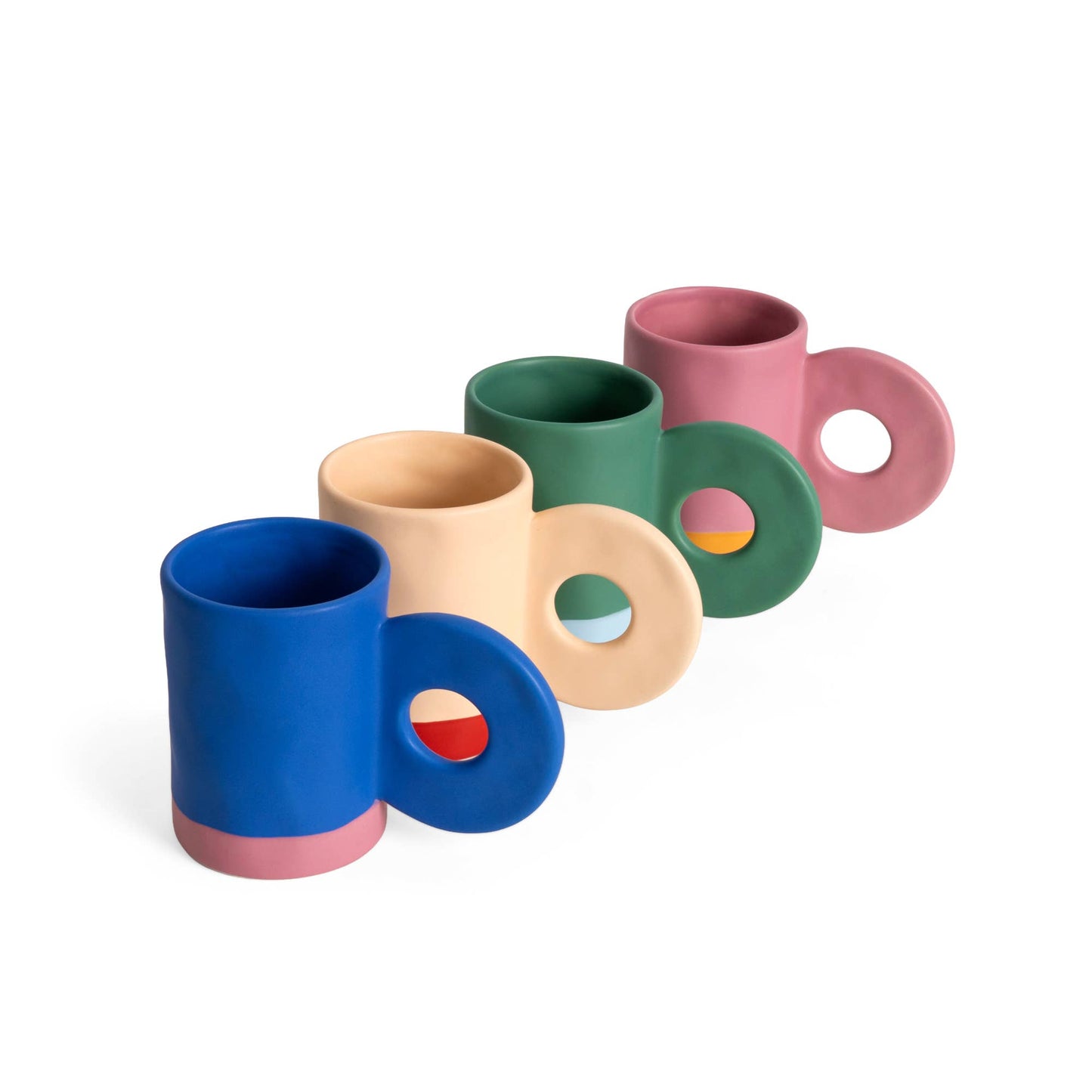Taza Azul y Rosa