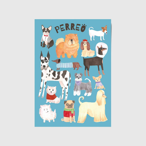 A6 Tarjeta o Postal con Sobre Perreo