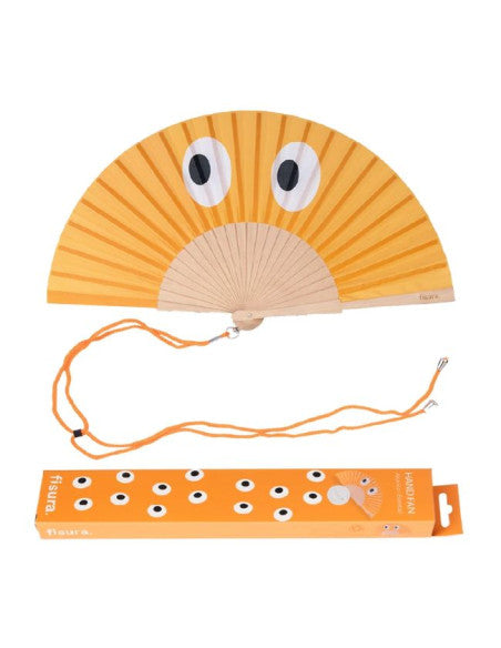 Abanico Naranja Ojos