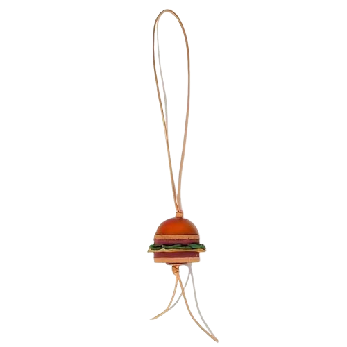 Llavero Charm Hamburguesa Polipiel