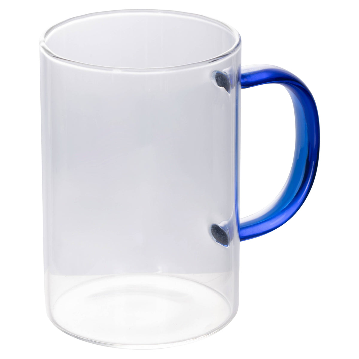 Taza Grande Cristal Asa Colores Azul Marino