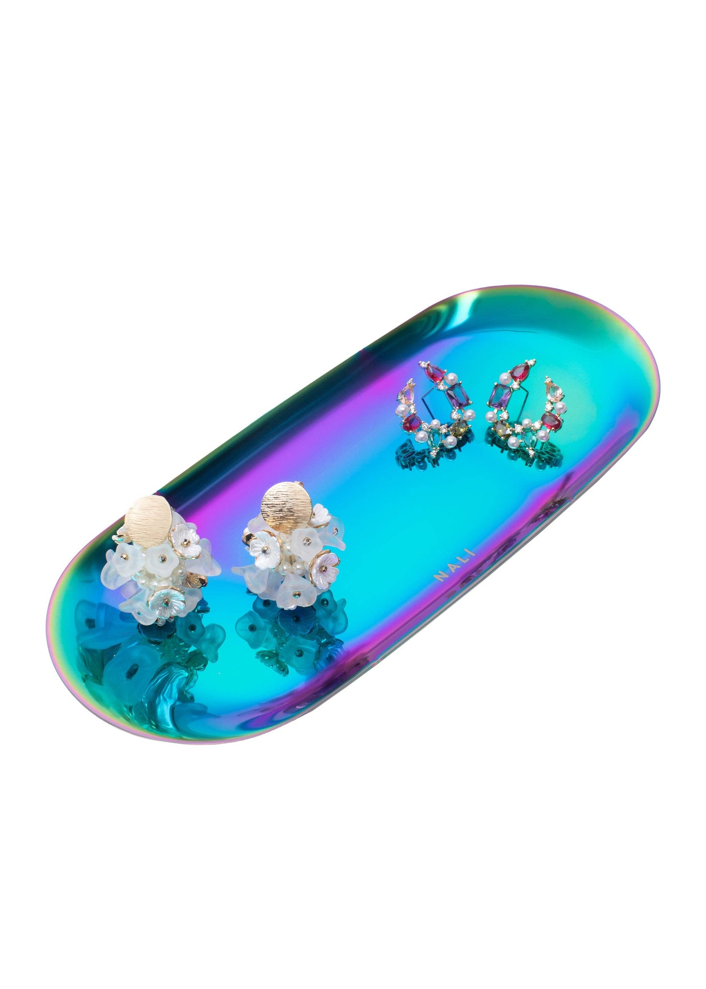 Plato Joyero Iridiscente Multicolor Joyería