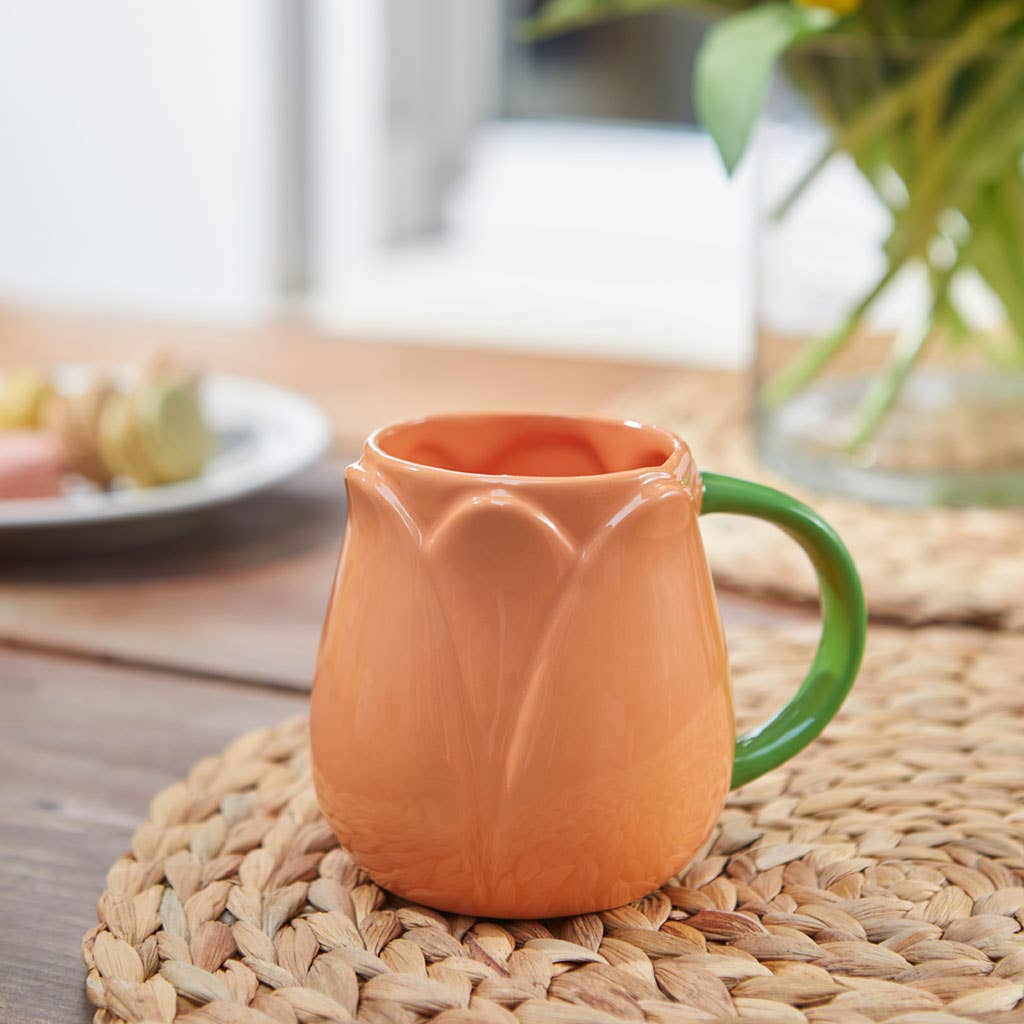 Taza Tulipán Grande 400 ml Naranja