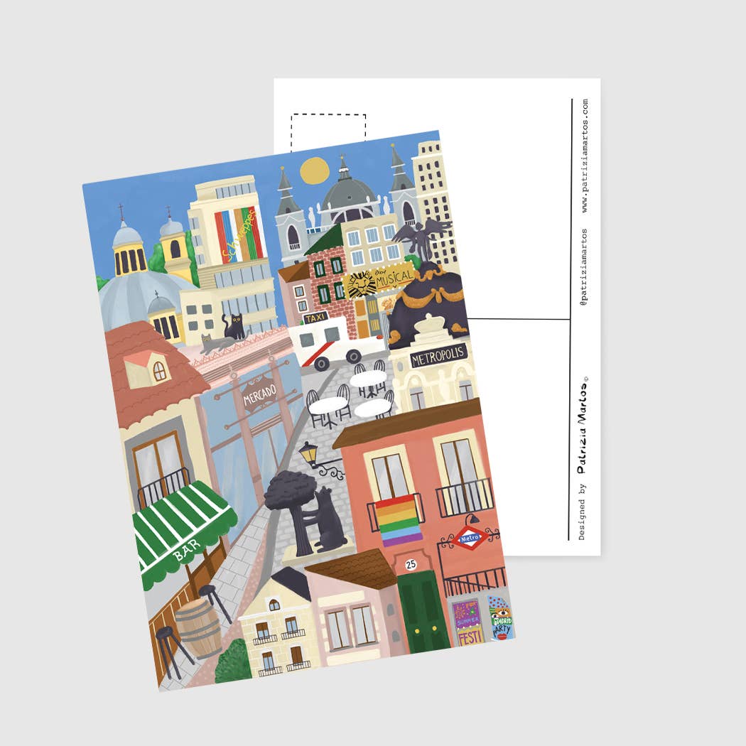 A6 Tarjeta o Postal con Sobre Madrid 2