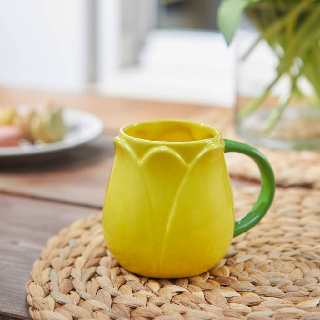 Taza Tulipán Grande 400 ml Amarillo