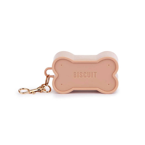 Dispensador Bolsas de Perro en Forma de Galleta de PerroColor Marrón