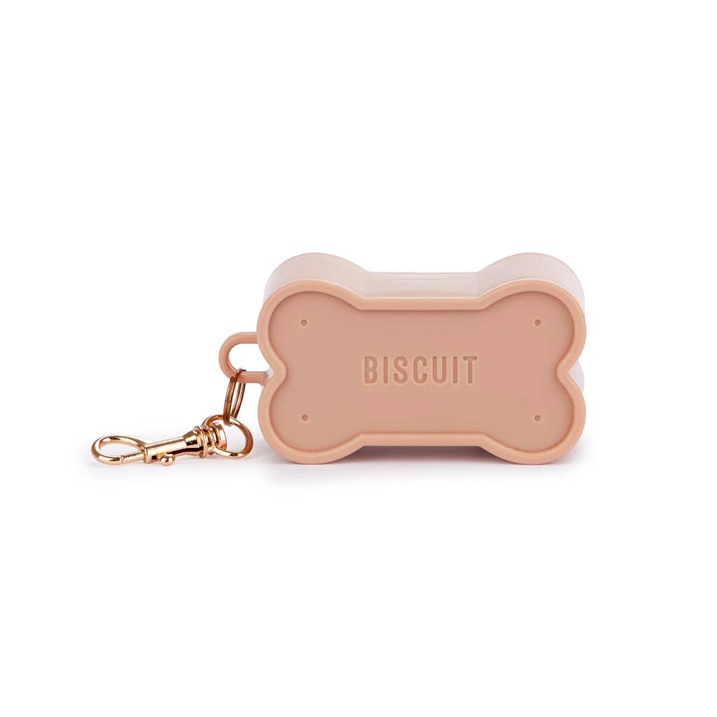 Dispensador Bolsas de Perro en Forma de Galleta de PerroColor Marrón