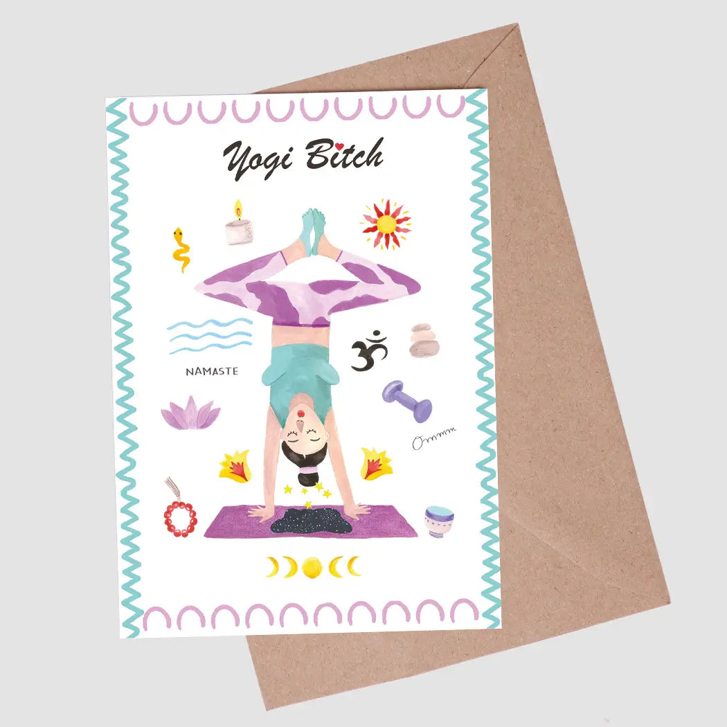 A6 Trendy Bitch Card or Postcard with Envelope