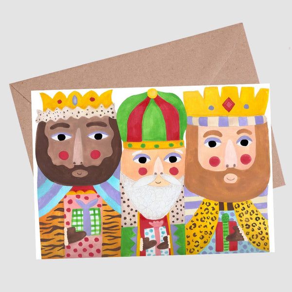 A6 Tarjeta o Postal con Sobre Christmas Reyes Magos