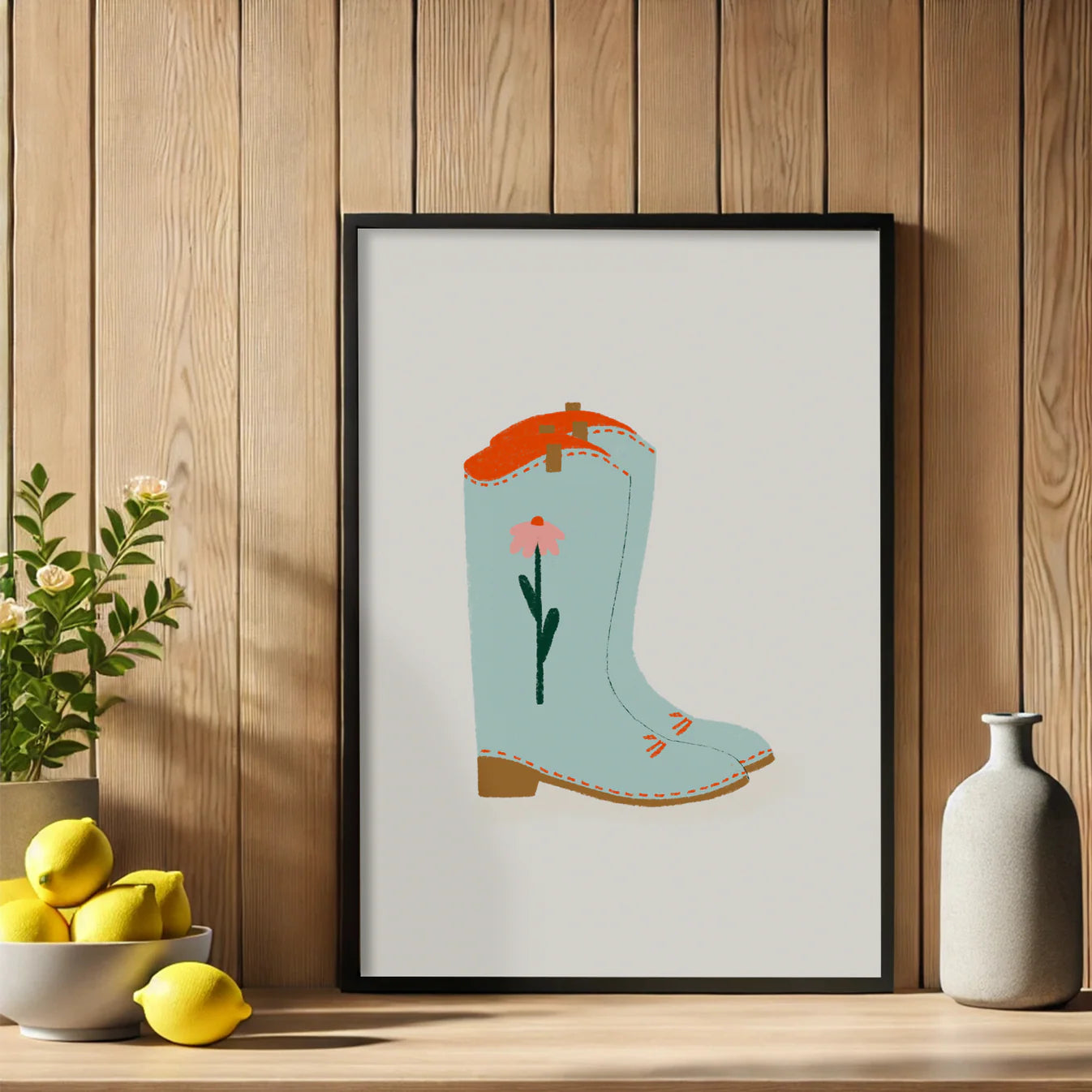 Lámina Botas Cowboy