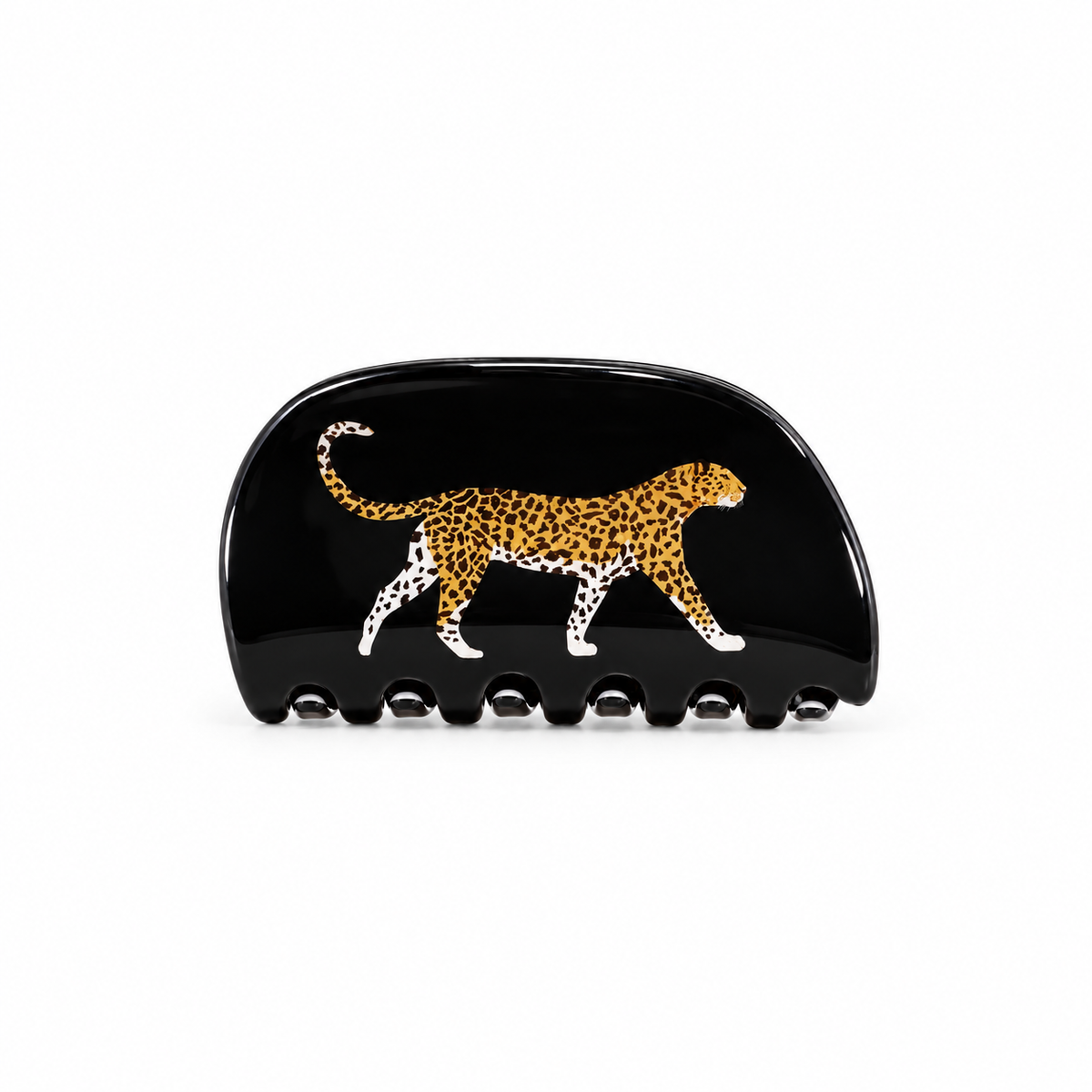 Pinza de pelo con animales — Leopardo