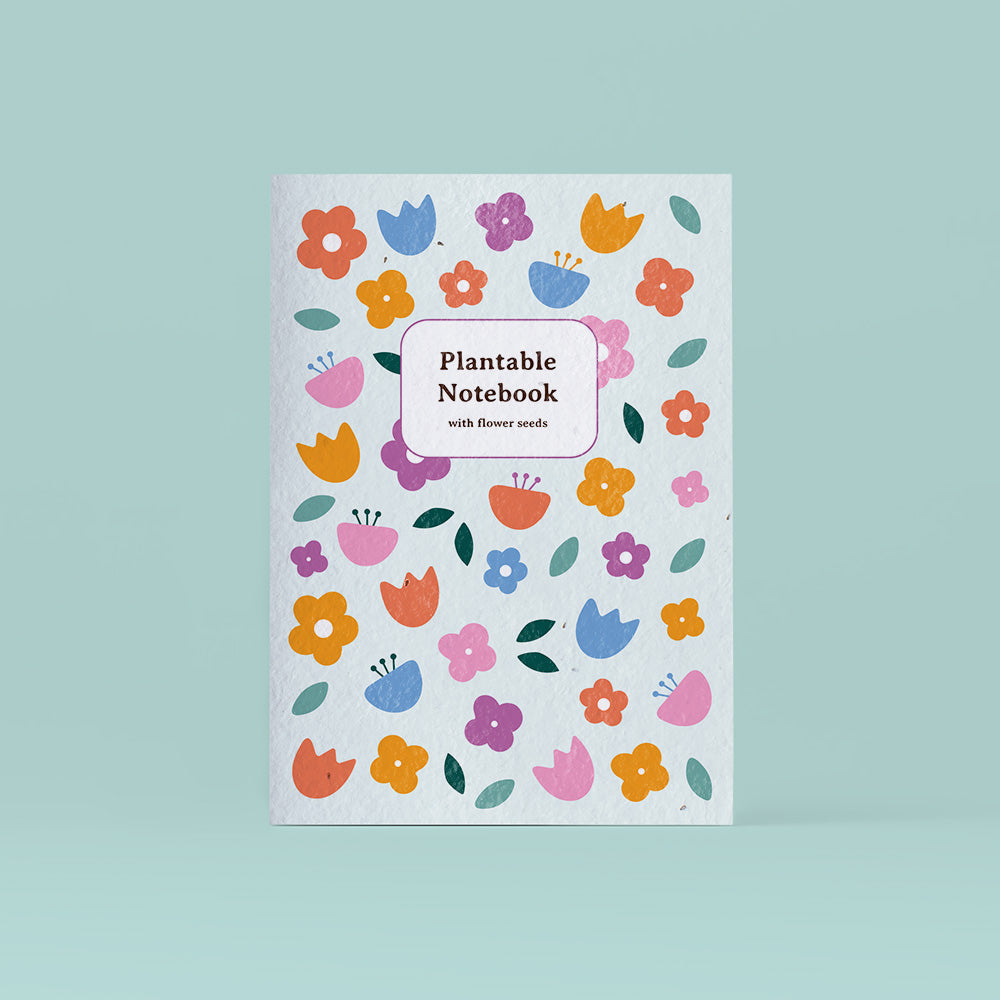 Libreta plantable de flores