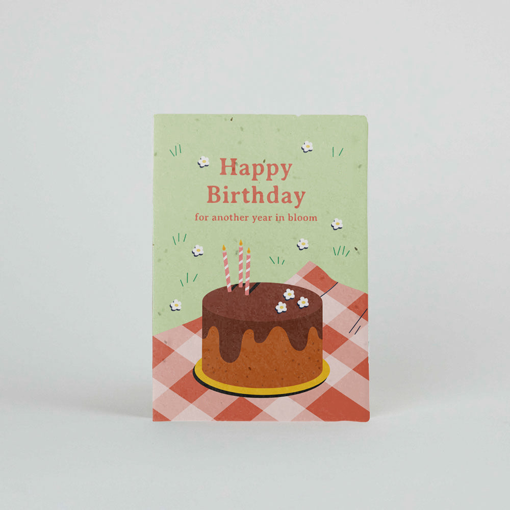 Postal plantable Happy Birthday
