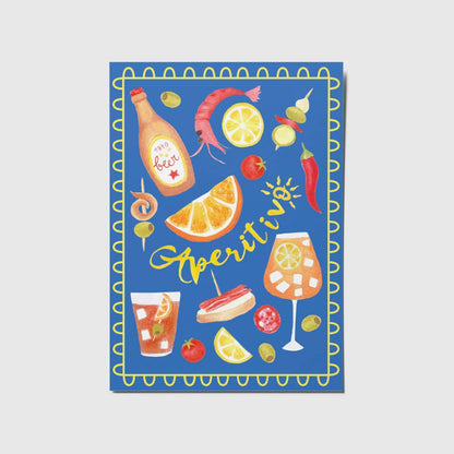 A6 Tarjeta o Postal con Sobre Aperitivo