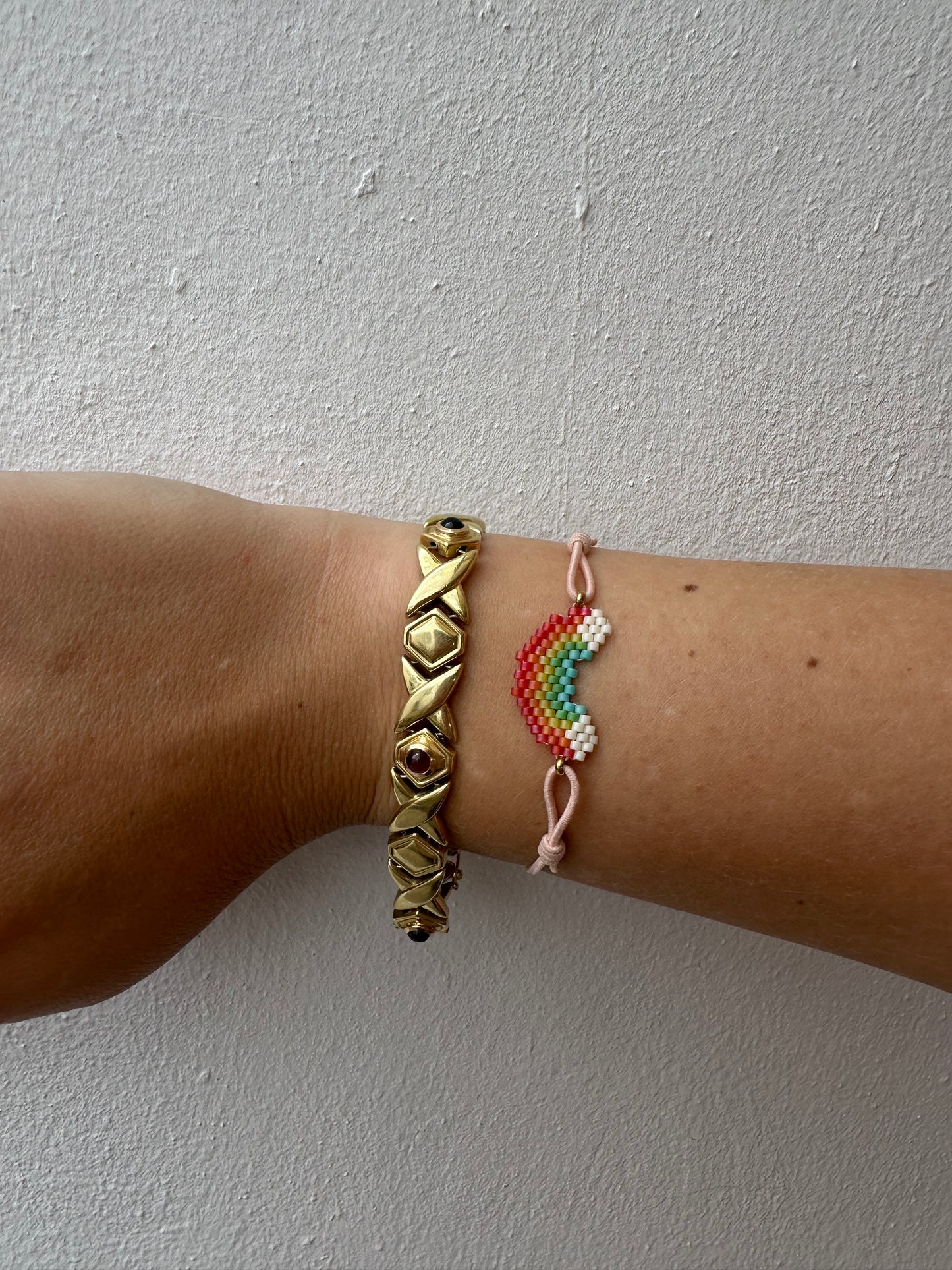 Pulsera Elástica Miyuki Arco iris