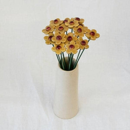 Flor Cerámica Flor de fresa