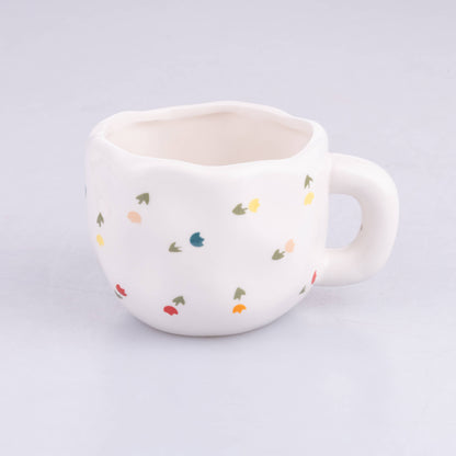 Taza Flores + Platito + Espumador