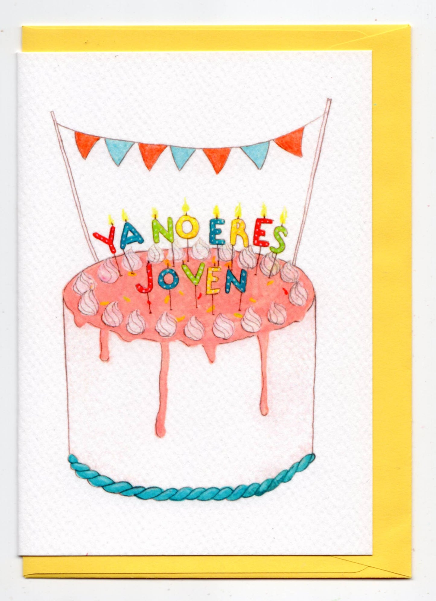 A6 Tarjeta o Postal con Sobre Cumpleaños "Ya no eres joven"