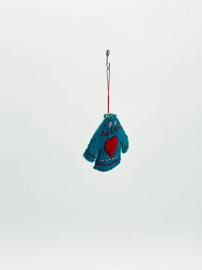 Heart Shaped Jumper Christmas Decoration