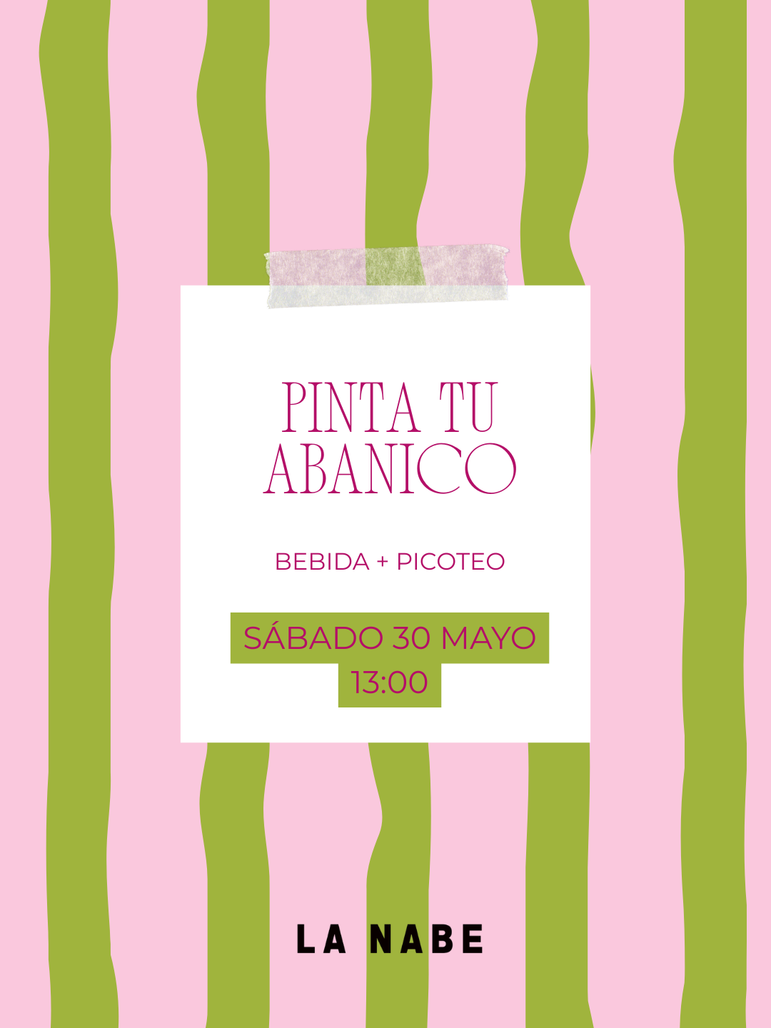 🌿🎨 Pinta tu abanico + bebida + picoteo + plan de sábado ✨