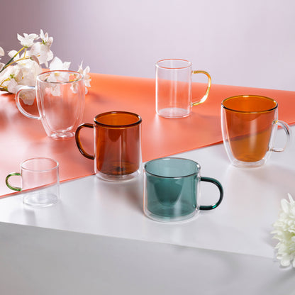Taza Grande Cristal Asa Colores Azul Marino