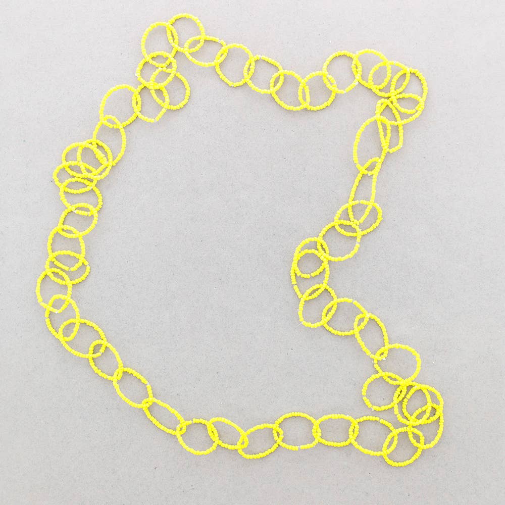 Collar Cuentas Amarillo