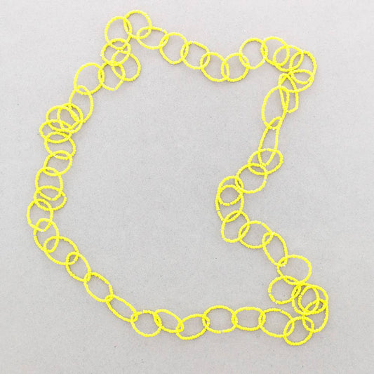 Collar Cuentas Amarillo