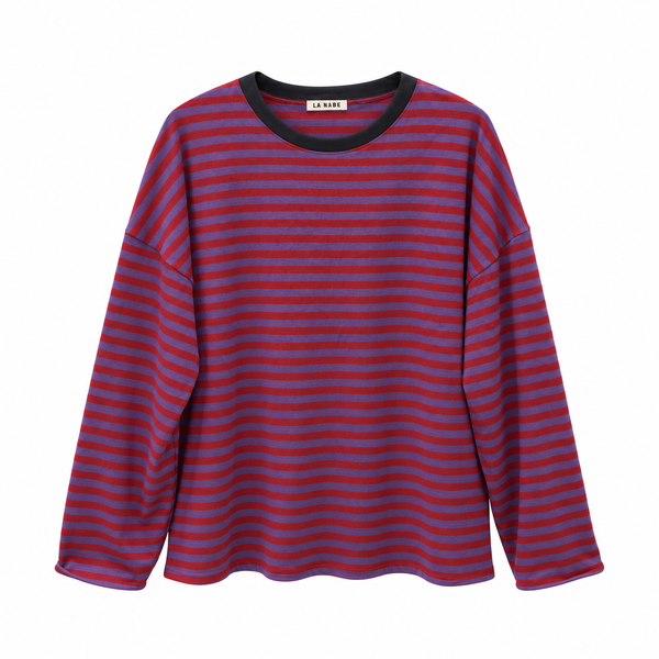 Camiseta burdeos y violeta