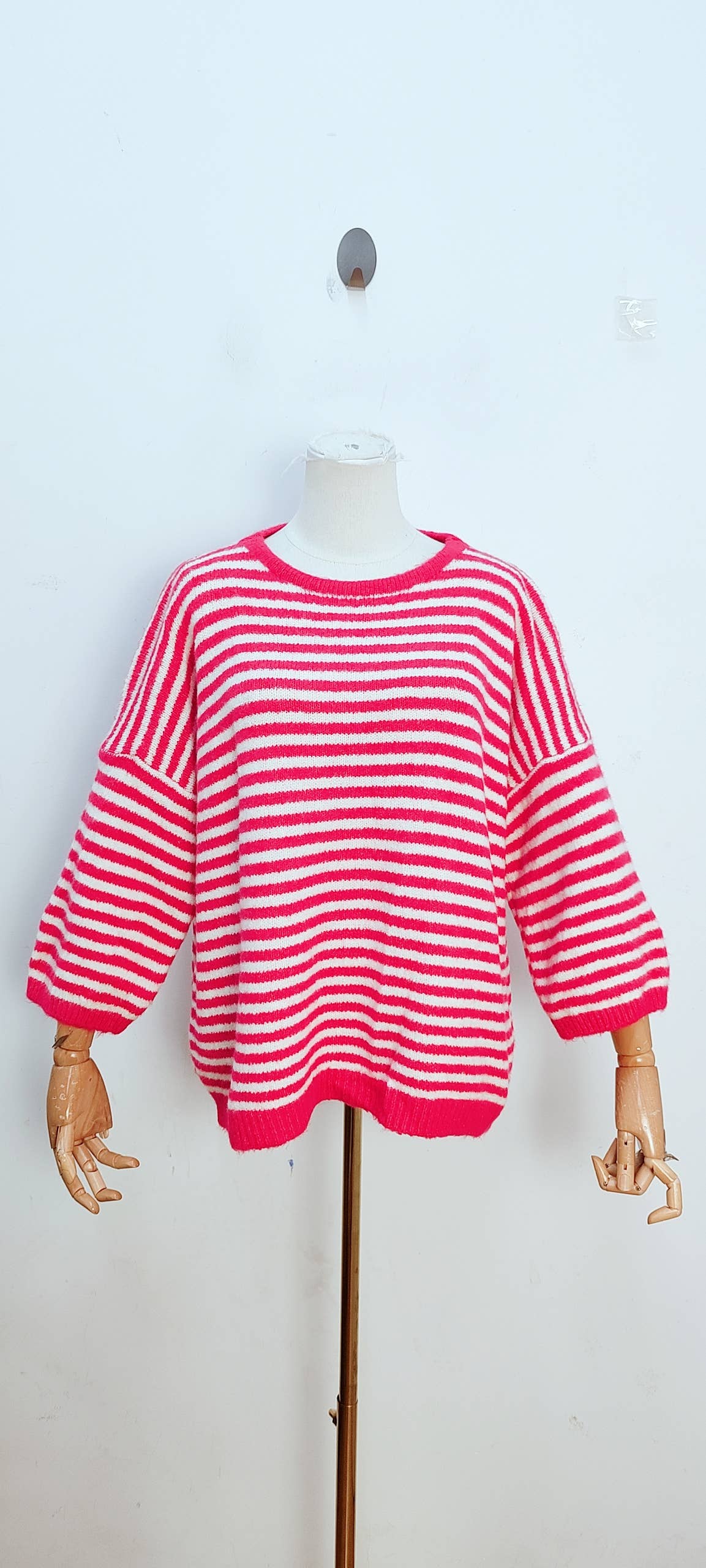 Jersey de punto bicolor amarillo y chocolate