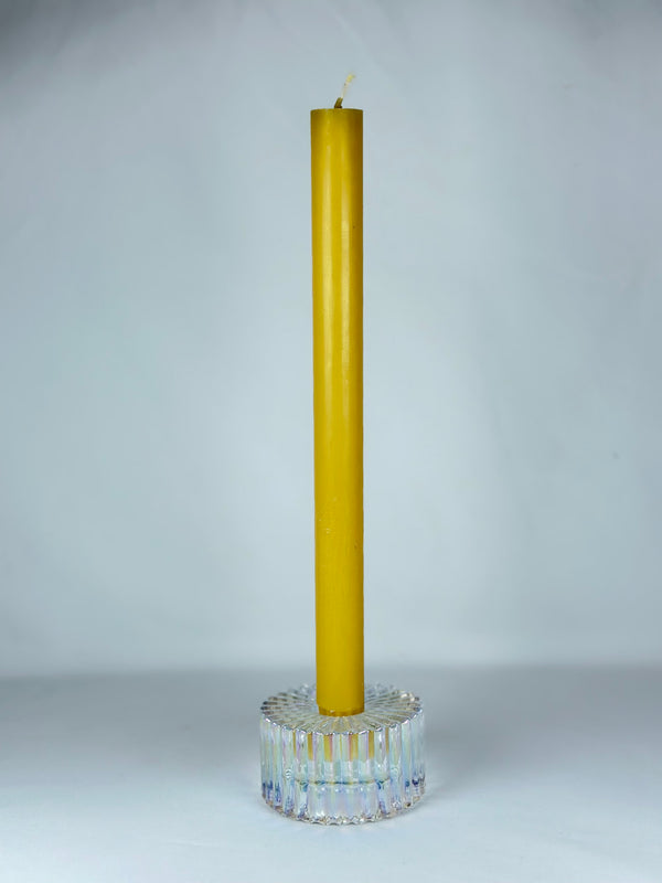Vela de Candelabro Lisa Amarilla Claro