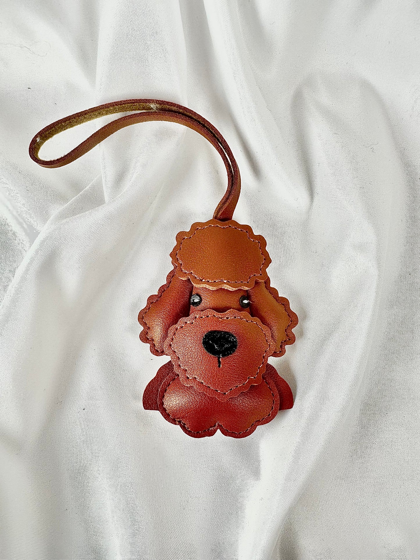 Llavero Charm Cocker Caniche Marrón Chocolate