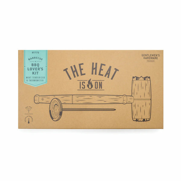 BBQ Lover's Kit Ablandador Carne + Termómetro