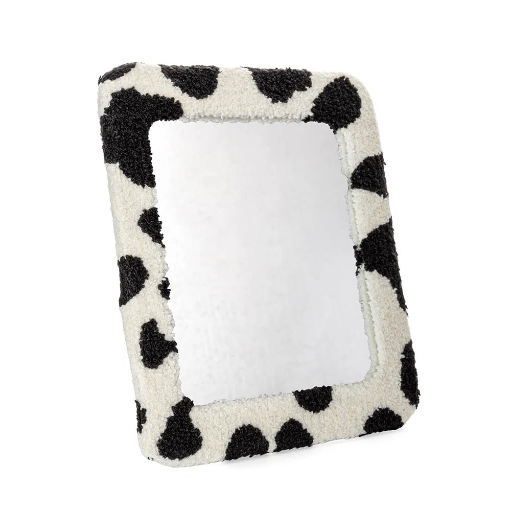 Espejo Estampado Vaca Lana