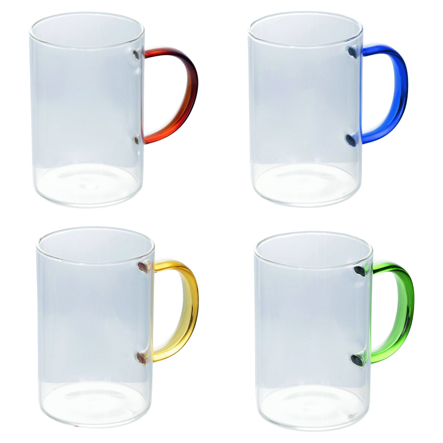 Taza Grande Cristal Asa Colores Azul Marino