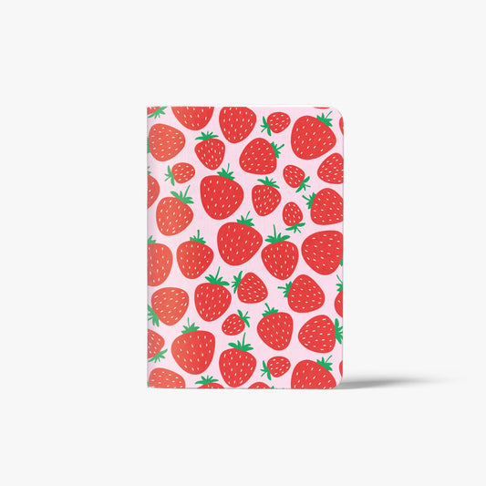 Cuaderno Libreta Estampado Fresas A6