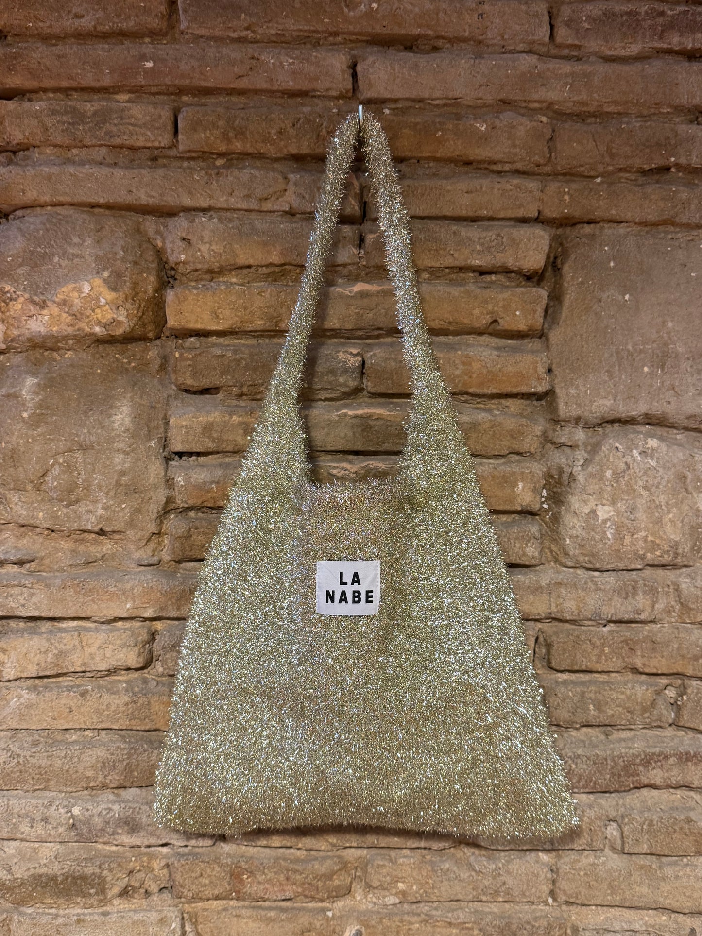 Bolso Purpurina Dorado