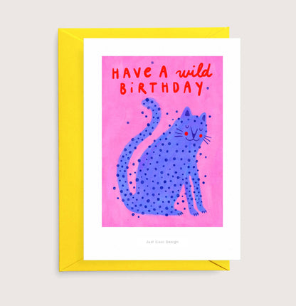 A6 Tarjeta o Postal con Sobre Cumpleaños Have a Wild Birthday