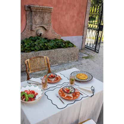 Mantel Individual Ondas Negro