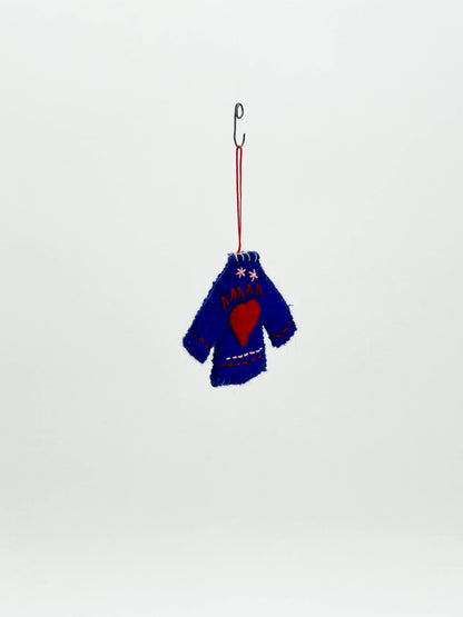 Heart Shaped Jumper Christmas Decoration