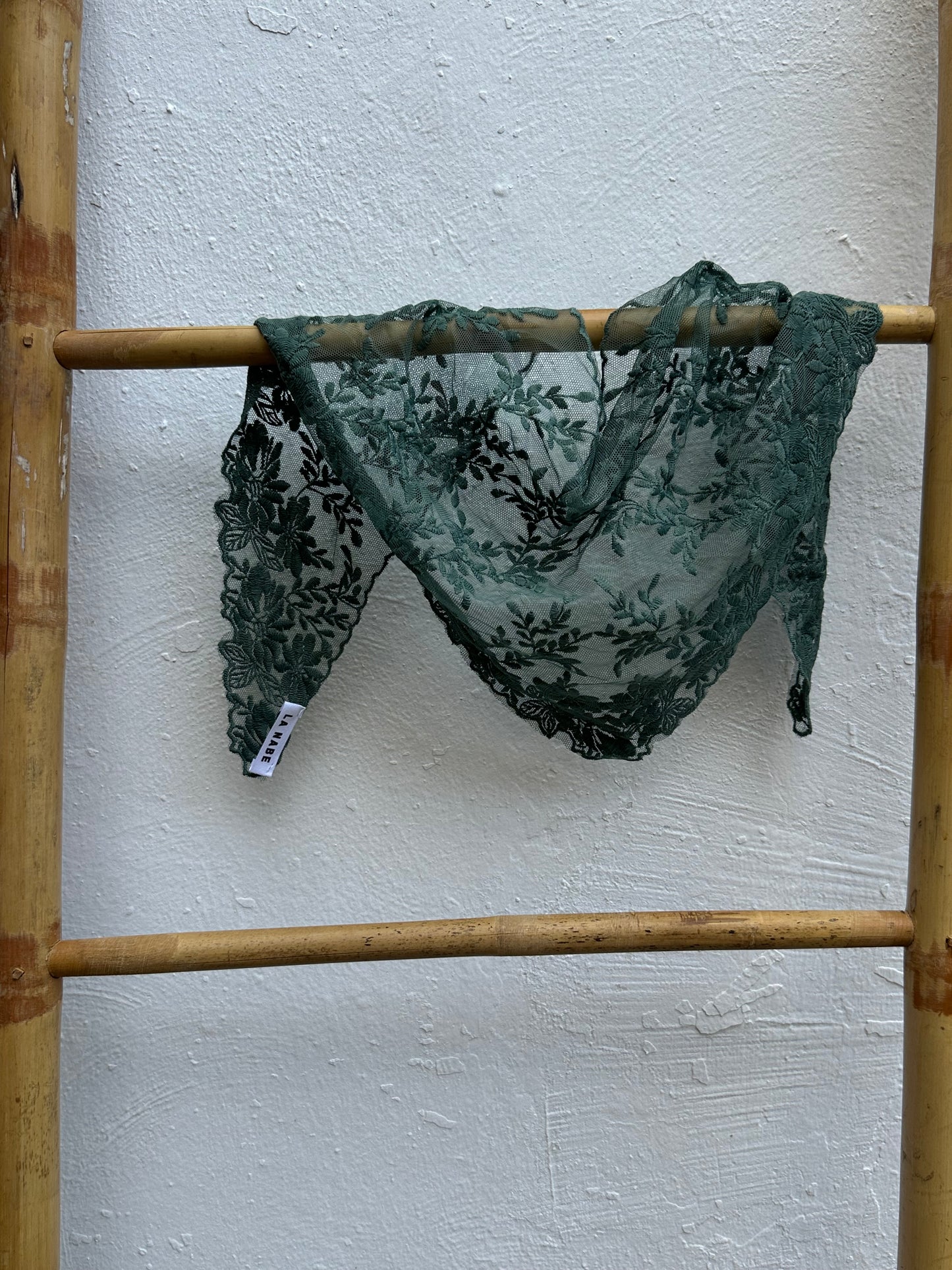 Pañuelo Bandana Encaje Verde