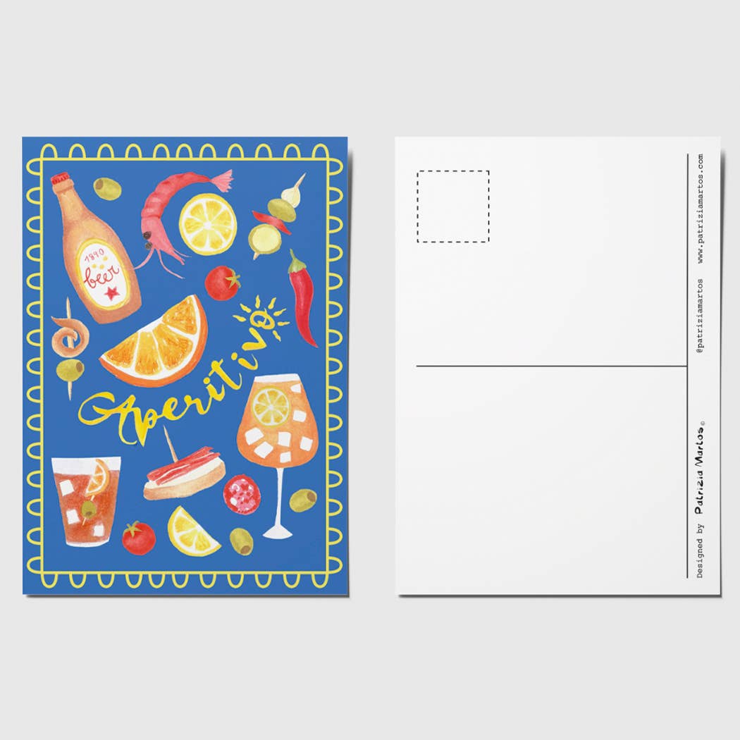 A6 Tarjeta o Postal con Sobre Aperitivo