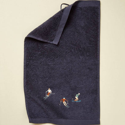 Ski Embroidered Hand Towel